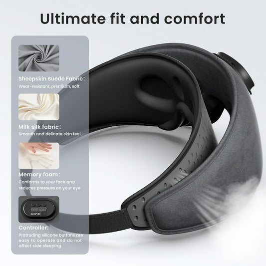 Antifaz para dormir con bluetooth