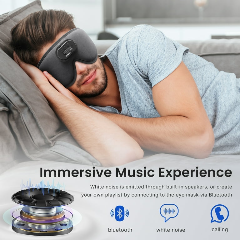 Antifaz para dormir con bluetooth